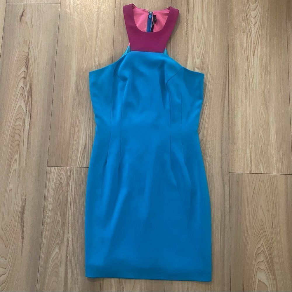 NEW JAYGODFREY Color Block Racerback Mini Dress